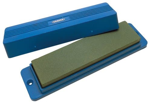 Image of Draper 31696 Silicone Carbide Sharpening Stone with Box, 200mm x 50mm x 25mm , Blue