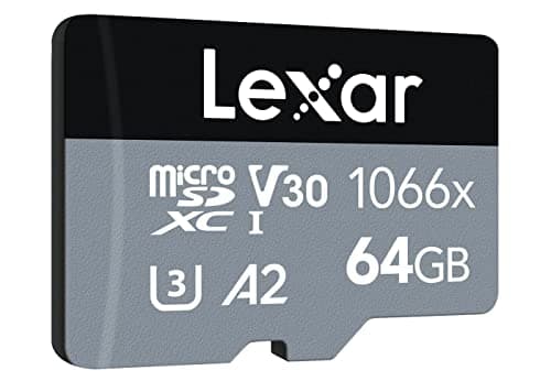 Image of LEXAR 64GB MICROSDXC HIGH-PERFORMANCE 1066X UHS-I C10 A2 V30 U3