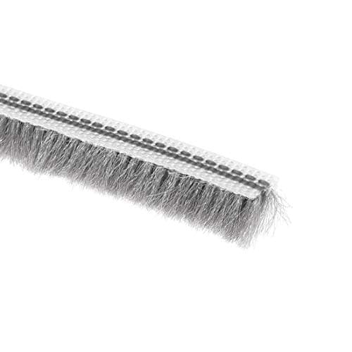 Image of sourcing map Brush Weather Stripping, Card-Slot Seal Strip Pile Weatherstrip Sweep Elastic Brush for Door Window, 5M/16.4Ft Length, 5x6mm/WxH