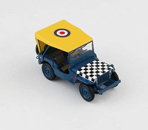 Image of HOBBY MASTER WWII RAF Willy's Jeep Follow Me 1/48 DIECAST MODEL JEEP