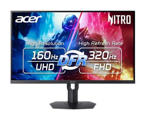 Image of Acer Nitro 27” 4K UHD 3840 x 2160 Gaming IPS MiniLED Monitor | AMD FreeSync Premium | 160Hz Refresh Rate to FHD 320Hz (DFR) | Up to 0.5ms | 1 x Display Port 1.4 & 2 x HDMI 2.1 Ports | XV275K V3biipprx