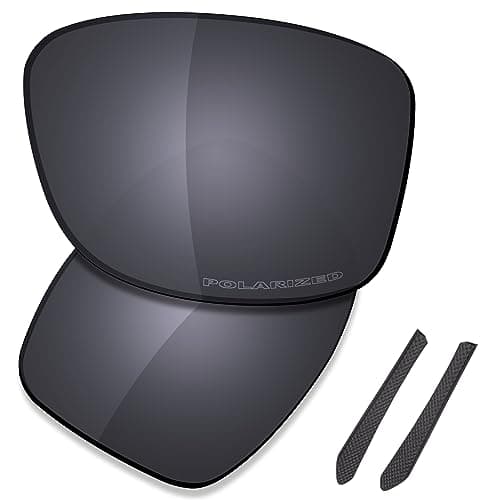 Image of Saucer Premium Replacement Lenses for Oakley Jupiter Squared OO9135 Sunglasses High Definition - Shield Black Polarized