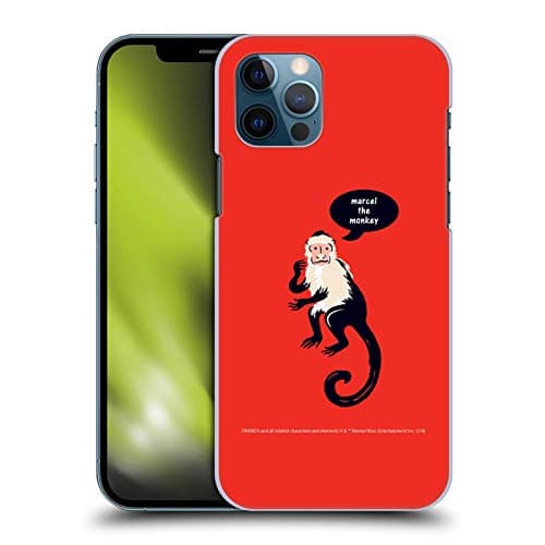 Image of Head Case Designs Officially Licensed Friends TV Show Marcel The Monkey Iconic Hard Back Case Compatible With Apple iPhone 12 / iPhone 12 Pro