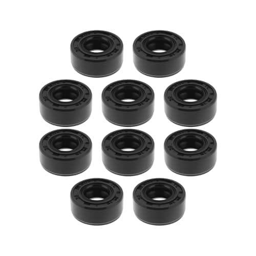 Image of OTOTEC 10pcs TC 8x16x7mm Simmerring Shaft Seal Gasket NBR Double Lip Oil Seal with Spring Nitrile Butadiene