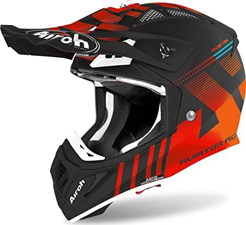 Image of Airoh HELMET AVIATOR ACE NEMESI ORANGE MATT S