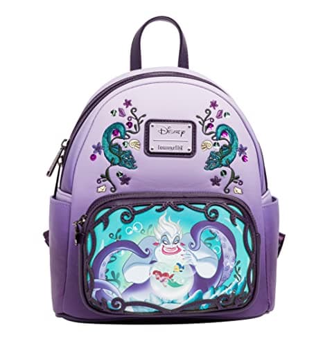Image of Loungefly Backpacks Disney The Little Mermaid Ursula Villain Series Mini Backpack Purple