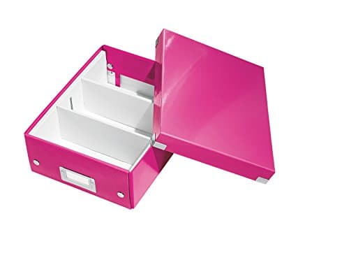 Image of Leitz Organiser Box, Click and Store Range 60570023 - Small, Pink