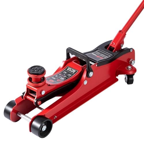 Image of 2.5 Ton Hydraulic Low Profile Floor Jack Heavy Duty Trolley Jack for Car jack Van Truck Trailer Auto Repair (Red)