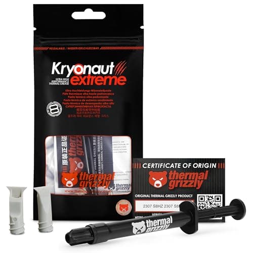 Image of Thermal Grizzly - Kryonaut Extreme - 2 Gram - Extremly High Performance Thermal Paste - for Maximum Thermal Conductivity While Overclocking CPU/GPU/PS4/PS5/Xbox