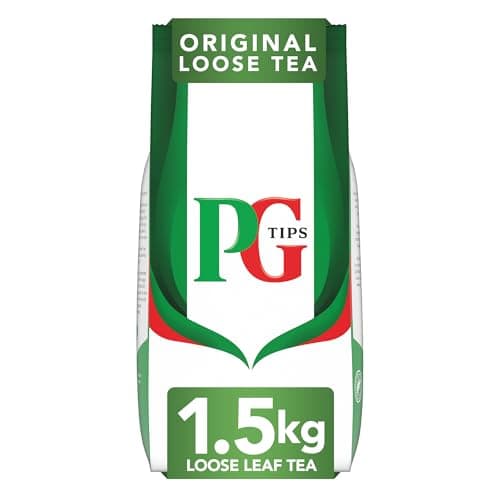 Image of PG Tips Original | Loose Leaf Black Tea Bulk | Refreshing & Flavourful | Ideal For Office Catering | 1.5kg | 480 Servings