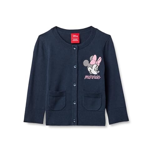Image of Amazon Essentials Girls' Cardigan Jumper, Minnie Mouse, 5 Years