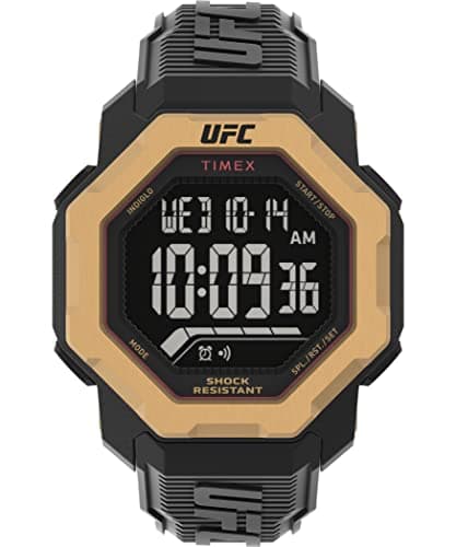 Image of Timex UFC Strength Knockout Men's 48mm Black Resin Strap Watch TW2V89000