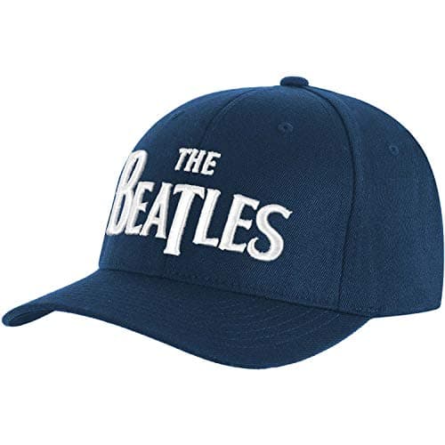 Image of The Beatles Baseball cap White Drop T Logo Blue
