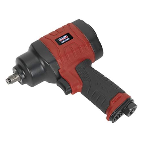 Image of Sealey Gsa6000 Composite Air Impact Wrench 3/8Sq Drive Twin Hammer