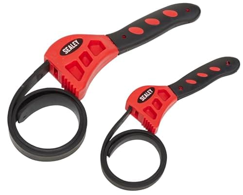 Image of Sealey Ak6408 Strap Wrench Set 2Pc