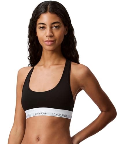 Image of Calvin Klein Women Bralette Stretch, Black (Black), S