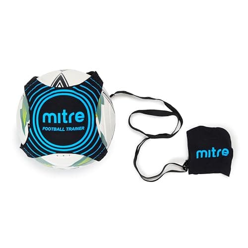 Image of Mitre Solo Close Control and Skills Football Training Aid, Adjustable Design, Hands-Free Use Football Trainer