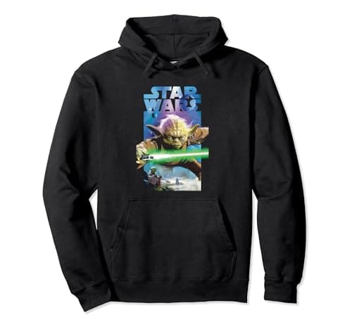 Image of Star Wars Master Yoda Poster Pullover Hoodie