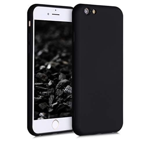 Image of kwmobile Case Compatible with Apple iPhone 6 / 6S Case - Slim Protective TPU Silicone Phone Cover - Black Matte