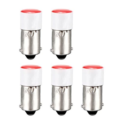 Image of sourcing map LED Bulbs 24V, Dashboard Light Red, BA9s Base Bulb 5Pcs