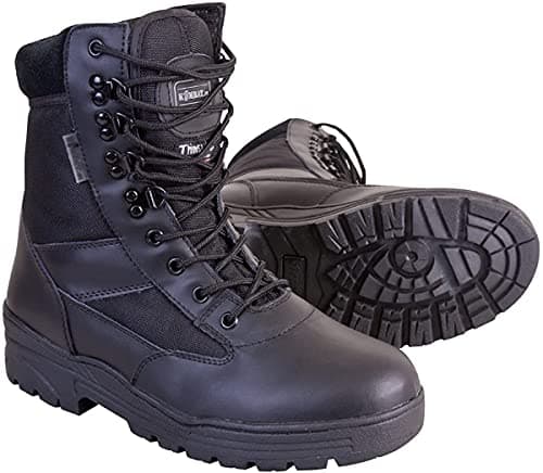 Image of Mens Combat Military Black Army Patrol Hiking Cadet Work High Leather Boot UK 3-13 (UK 13)