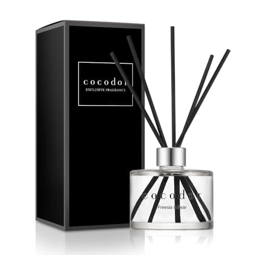 Image of COCODOR Signature Reed Diffuser Set/Freesia&Pear / 6.7oz /1 Pack/Home Fragrance Diffuser, Oil Scent Diffuser for Bathroom Shelf Decor