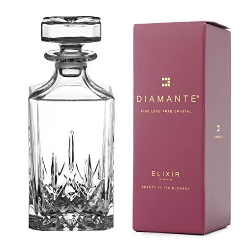 Image of DIAMANTE Whisky Decanter ''Dorchester'' Collection | Crystal Decanter 750ml | Gift Box