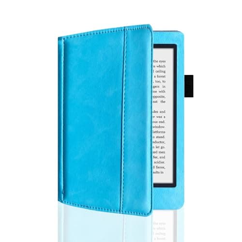 Image of AKLiSa Case for Kobo Aura Edition 2 e-book protective case edition2 N236 sleep/wake e-book case (Sky Blue)
