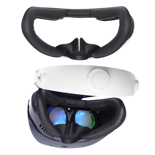 Image of VR Face Pad for Playstation VR2, AODELAN Breathable Holes Leather Protective VR Accessories VR Face Cover Cushion Replacement Fitness Facial Interface Bracket Compatible with PS VR2