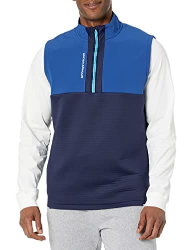 Image of Under Armour mens Storm Daytona Vest, (471) Blue Mirage / Midnight Navy / Reflective, L