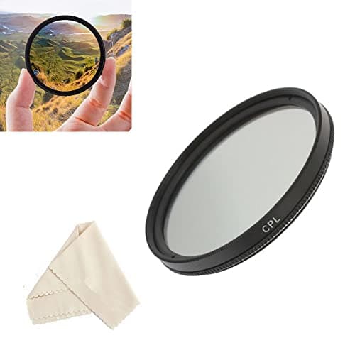 Image of Camera Lens CPL Filter 58mm Ultra Slim HD Circular Polarizer Filter for Canon EF-S 55-250mm f/4-5.6 IS STM Lens, Canon MP-E 65mm f/2.8 1-5x Macro Photo Lens