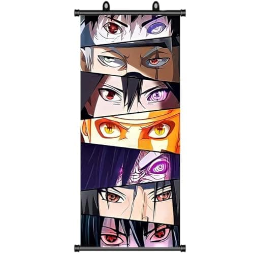 Image of Naruto Poster,Naruto Scroll Posters,Anime Poster Decor for bedroom,Anime Gift Large Wall Scroll Character Manga for Wall Decor 70*30cm
