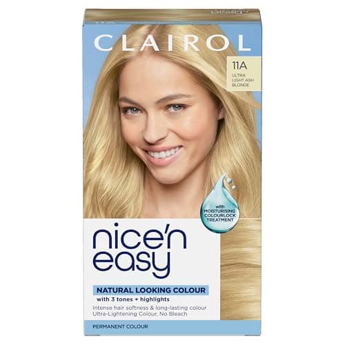 Image of Clairol Nice'n Easy Crème, Natural Looking Oil Infused Permanent Hair Dye, 11A Ultra Light Ash Blonde