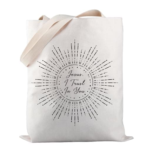 Image of Jesus I Trust In You Divine Mercy Catholic Gift Eucharist Catholic Tote Bag Gift Eucharistic Revival Gift (Jesus I Trust TOTE)