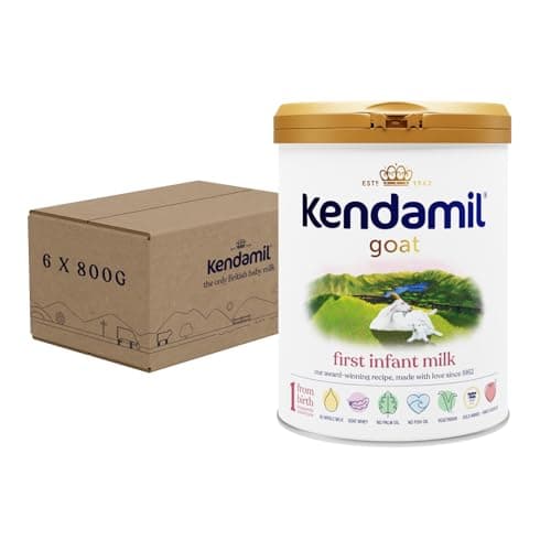 Image of (6x800g) Kendamil Goat First Infant Milk, Stage 1 – British Made, Goat Whole Milk Formula – With HMOs, With A2, No Palm Oil, No Fish Oil, No SOYA, No GMOs