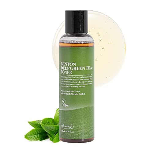 Image of BENTON Deep Green Tea Toner 150 (5.07 fl.oz.) - Nourishing & Hydrating Facial Toner for Oily and Sensitive Skin, Skin Soothing & Purifying