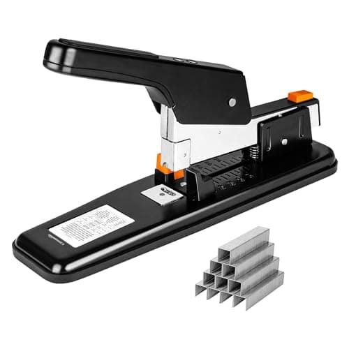 Image of Amazon Basics Heavy-Duty Stapler, 90 Sheets, Black