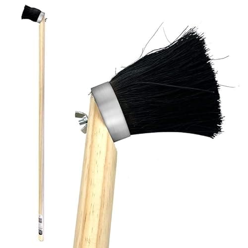 Image of 47” Long Handled Striker Tar Brush with Angled Brush Head - Long Handle Paint Brush for Decking, Roofing and Road Repairs - Long Reach Paint Brush Ideal for Applying Tar, Bitumen and Resin Coatings