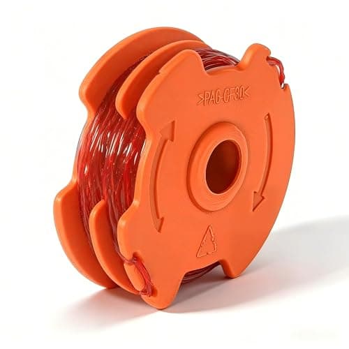 Image of MOECSHSY Strimmer Spool for Mcgregor, Worx, 1.6mm Double Autofeed Spools Replacement Compatible with McGregor MET6032 MET4530 MET3525, for Worx WG104- WG124-1 Pack