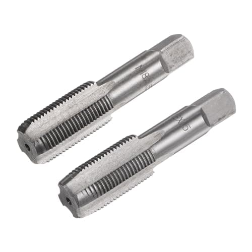 Image of sourcing map Metric Hand Tap M18 Thread 1.5 Pitch 4 Straight Flutes H2 Alloy Tool Steel Bottom & Taper Screw Tap Set Tapping Tools for Repairing 1 Pair