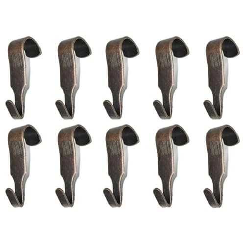 Image of Picture Rail Hooks Bronze Narrow Picture Rail Hooks Heavy Duty Gallery Hanging Moulding Hooks Mirror Photo Frame Hanging Metal Hooks Pack of 10