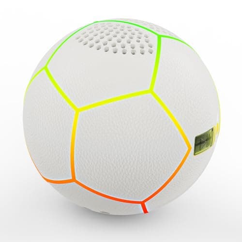 Image of Portable Bluetooth Speaker with LED Lights for Soccer Fans - Wireless Speaker with Deep Bass, 8H Playtime, Beat Sync Light Show, IPX4 Water Resistant, for Kids & Adults (Football)