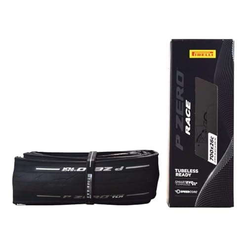 Image of Pirelli P-Zero Race Folding Road Bike Tyre, Tubeless Ready TLR, 700 x 26c, Black, Única