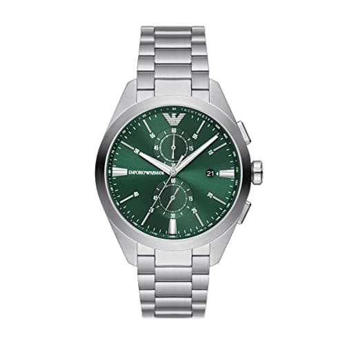 Image of Emporio Armani Watch for Men, Chronograph Movement, 43 mm na Stainless Steel Case with a Stainless Steel Strap, AR11480