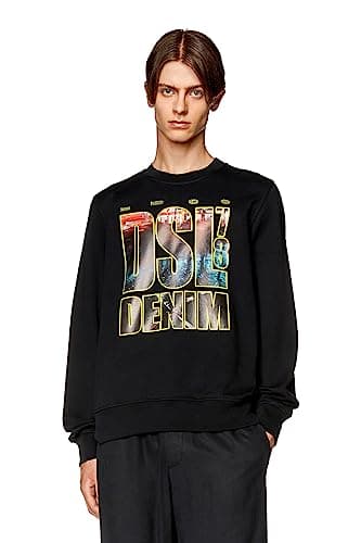 Image of Diesel_S-GINN-L3 FELPA_SWEATSHIRT_Black_XL