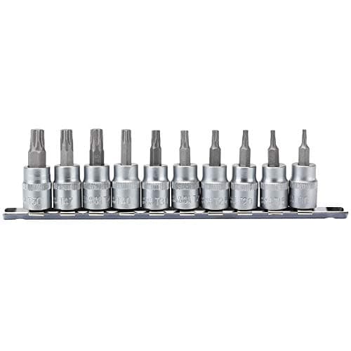 Image of Draper 16309 TX-Star 3/8-Inch Square Drive 48 mm Socket Bit 10 Piece Set