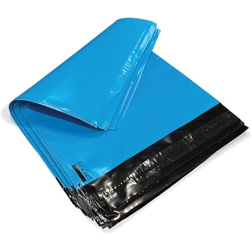 Image of JeeJaan® 50 Pcs of Large Baby Blue Mailing Bags 17 x 22 in Postage Bags Large Bags 432 x 560 mm Self-Seal Closure Packaging Bags, Delivery Parcel Bags Tempered Proof Courier Mail Pouch Sacks