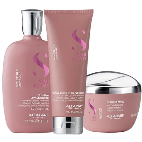 Image of Alfaparf Milano Semi Di Lino Moisture Nutritive Shampoo 250ml Conditioner 200ml Mask 200ml