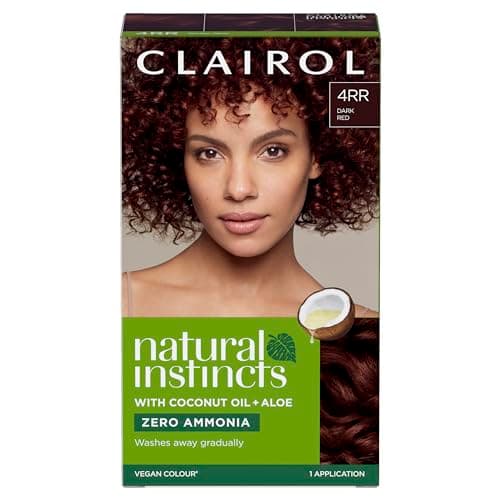 Image of Clairol Natural Instincts Semi-Permanent No Ammonia Hair Dye, 4RR Dark Red