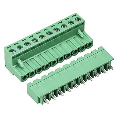 Image of sourcing map 10 Pin 5.08mm Pitch Male Female PCB Screw Terminal Block 5 Sets